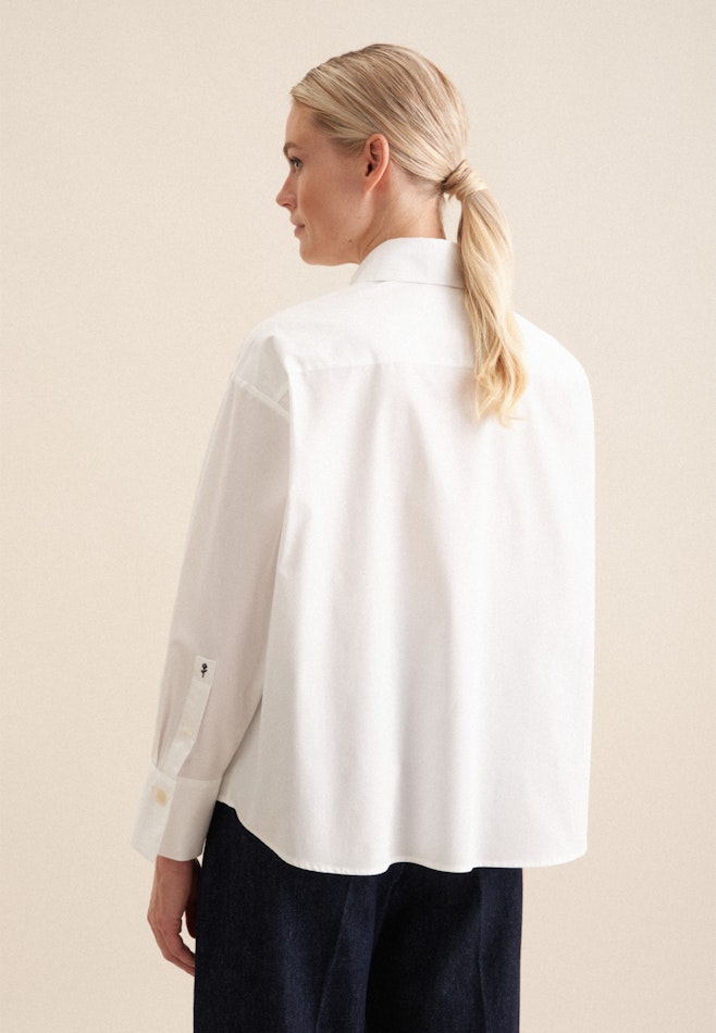 Twill Shirtblouse in Wit | Seidensticker online winkel