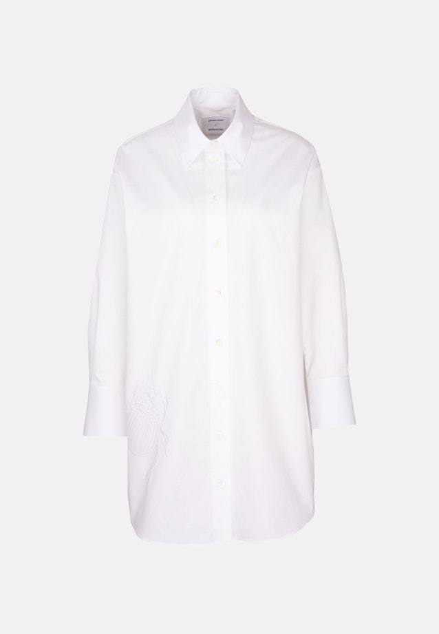 Twill Long Blouse in White |  Seidensticker Onlineshop