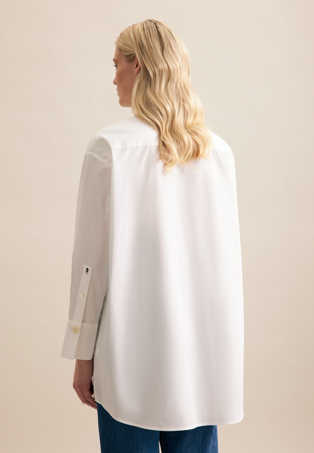 Hemdbluse Uni in Optical white |  Seidensticker Onlineshop