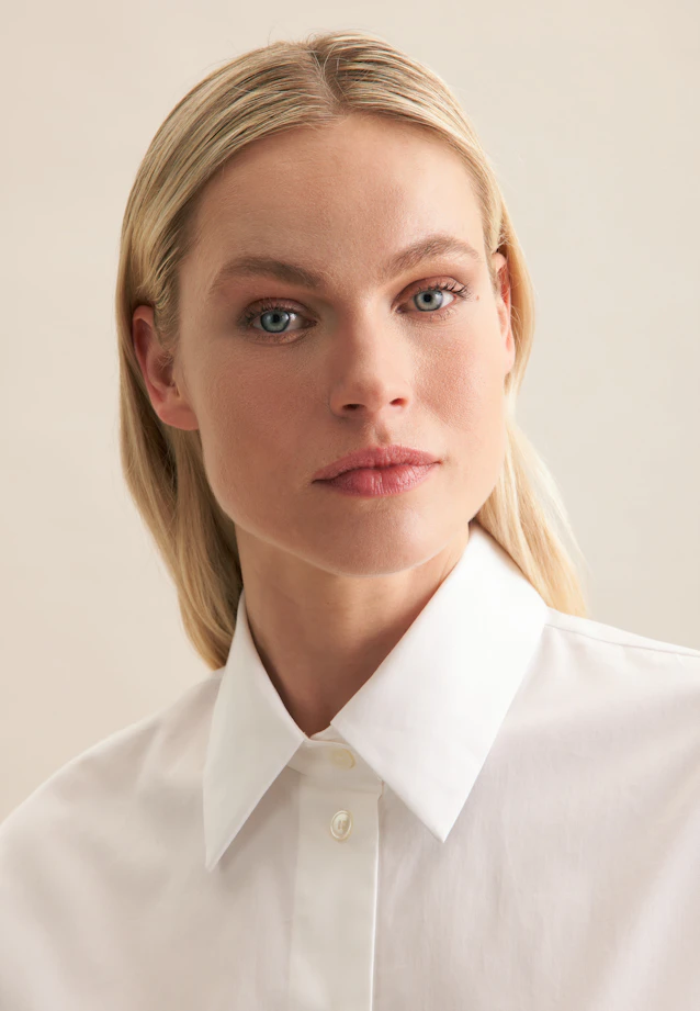 Shirt blouse Uni in White |  Seidensticker Onlineshop