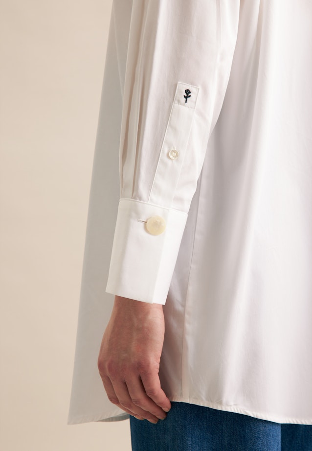 Hemdbluse Uni in Optical white |  Seidensticker Onlineshop