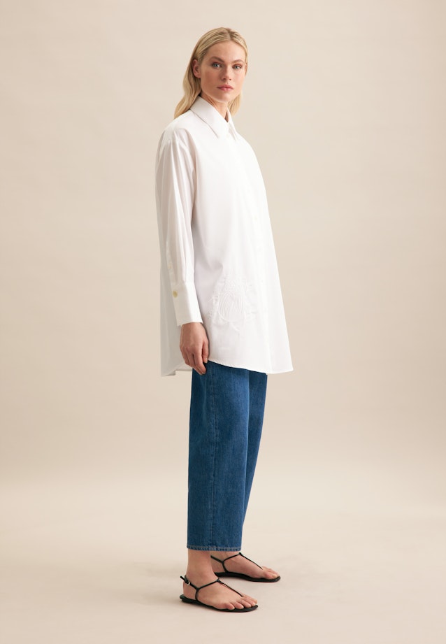 Hemdbluse Uni in Optical white |  Seidensticker Onlineshop