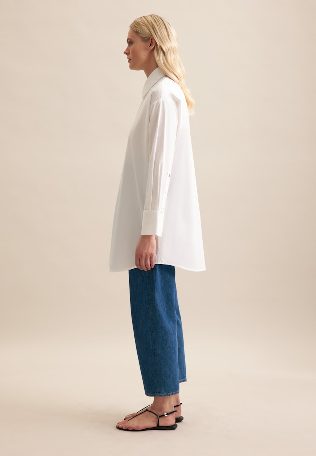 Hemdbluse Uni in Optical white |  Seidensticker Onlineshop