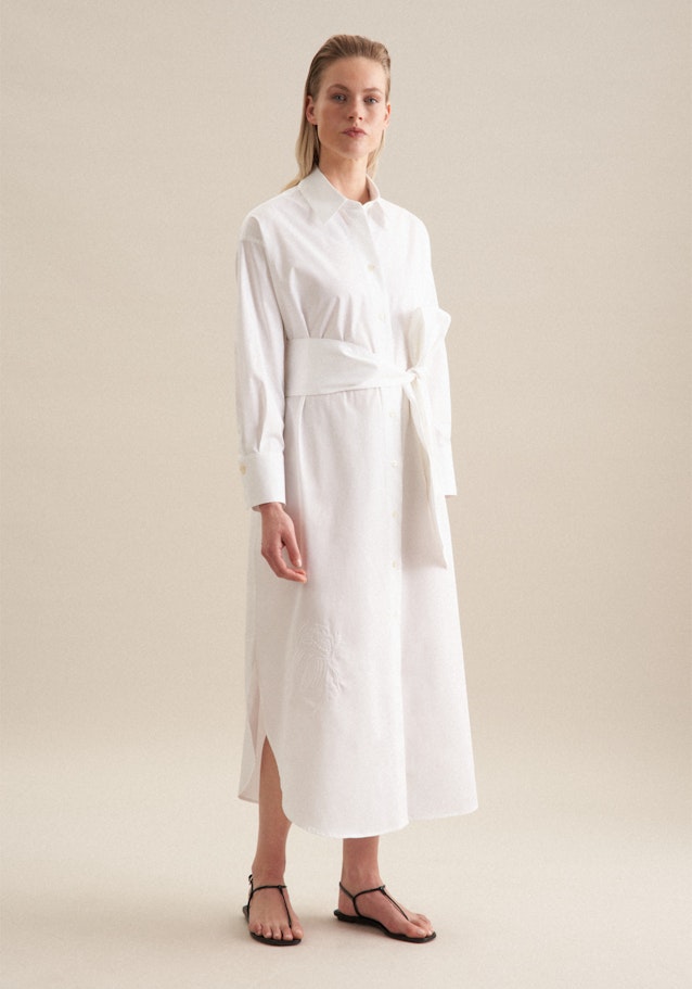 Robe Oversized Manche Longue in Blanc | Seidensticker Onlineshop