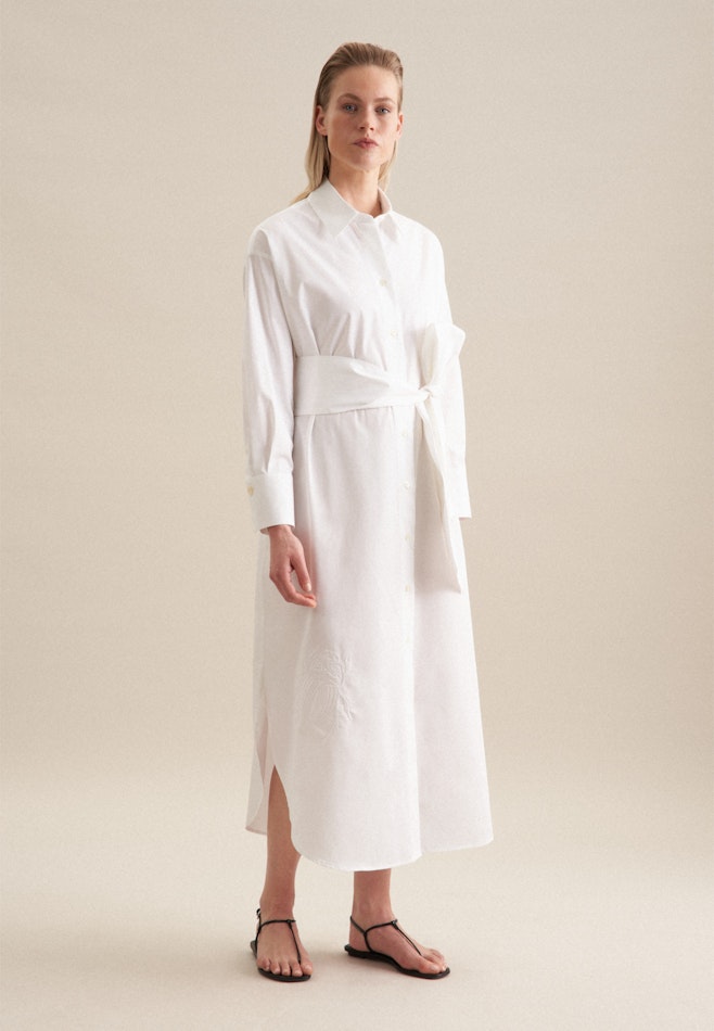 Collar Dress in White | Seidensticker online shop