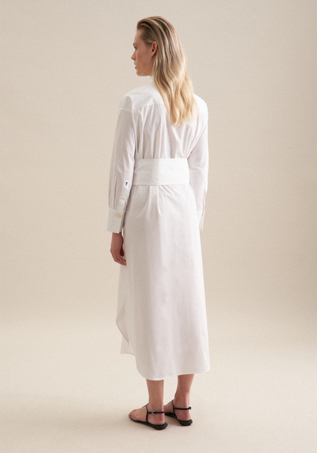 Twill Maxi Kleid in Weiß | Seidensticker Onlineshop