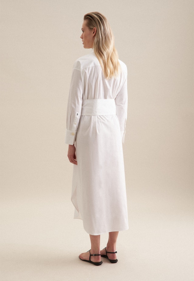 Twill Maxi Kleid in Weiß | Seidensticker Onlineshop