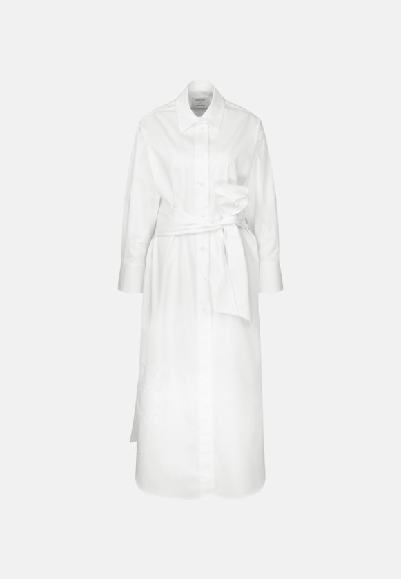 Twill Maxi Kleid in Weiß |  Seidensticker Onlineshop
