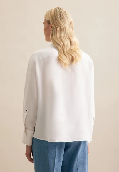 Hemdbluse Uni in Weiß | Seidensticker Onlineshop