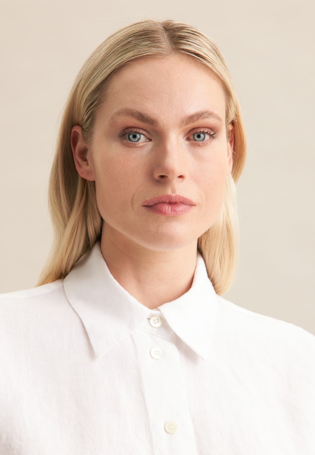 Chemisier chemise Uni in Blanc |  Seidensticker Onlineshop