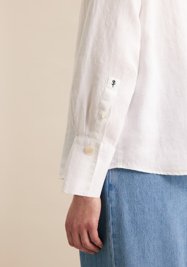 Hemdbluse Uni in White | Seidensticker Onlineshop