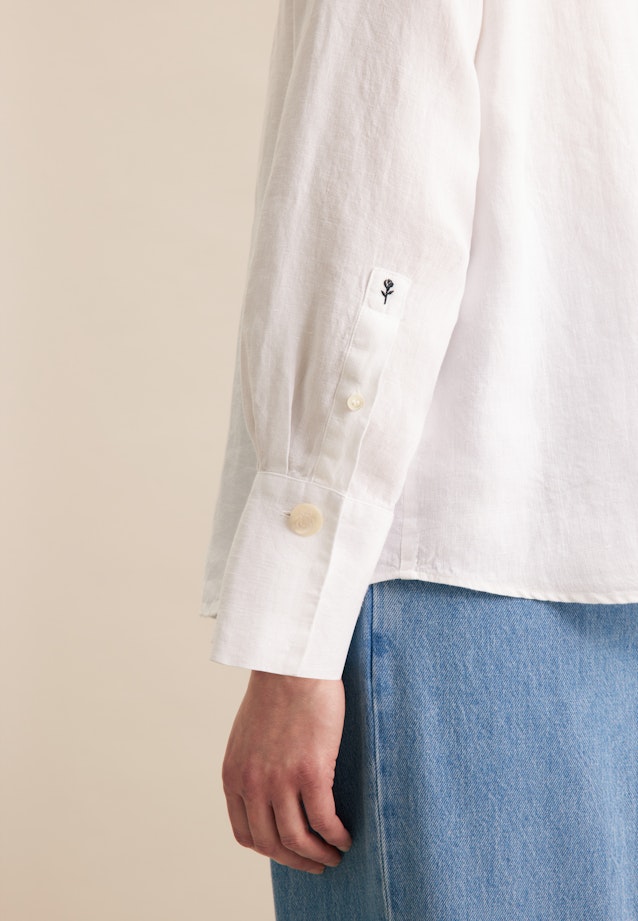 Chemisier chemise Uni in Blanc |  Seidensticker Onlineshop