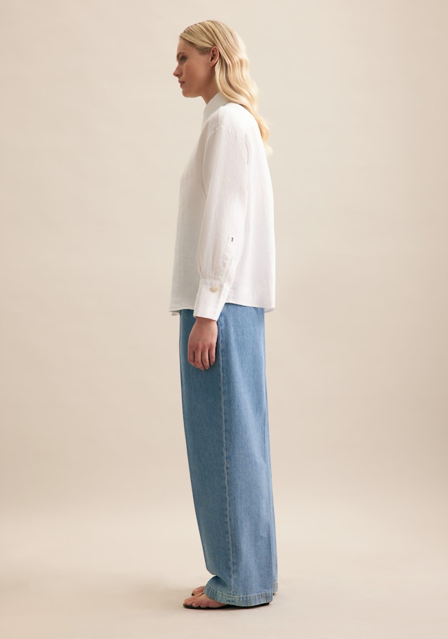 Hemdbluse Uni in White | Seidensticker Onlineshop