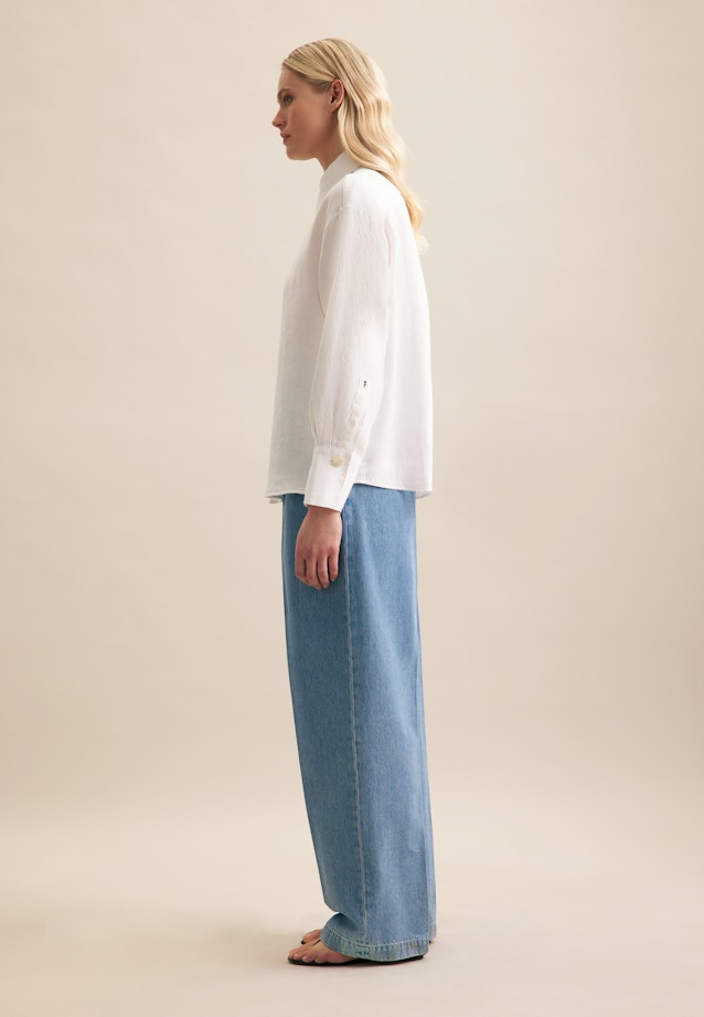 Chemisier chemise Uni in Blanc |  Seidensticker Onlineshop