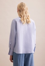 Kragen Hemdbluse Oversized in Mittelblau |  Seidensticker Onlineshop