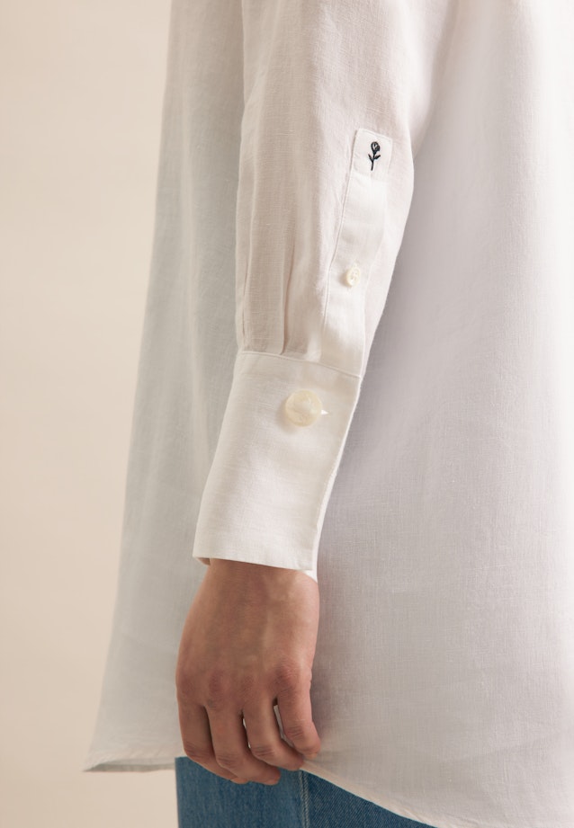 Hemdbluse Uni in White |  Seidensticker Onlineshop