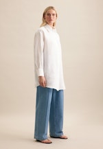 Hemdbluse Uni in White |  Seidensticker Onlineshop