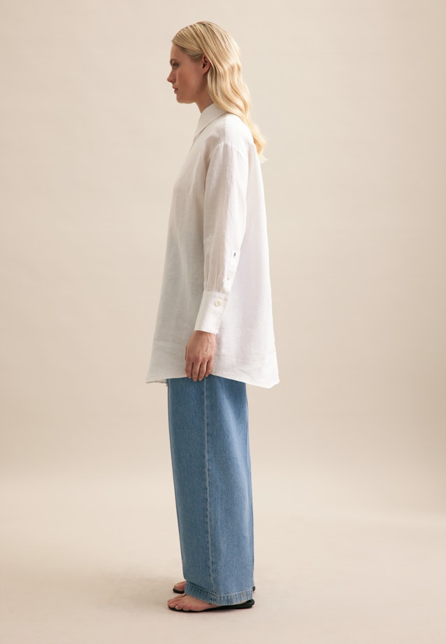Hemdbluse Uni in White |  Seidensticker Onlineshop