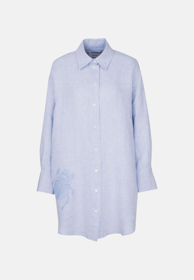 Linen Long Blouse in Medium Blue |  Seidensticker Onlineshop