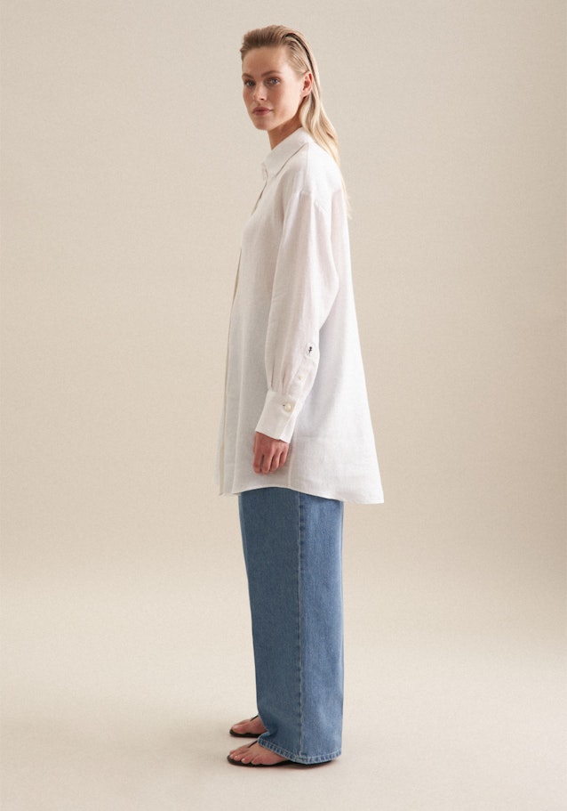 Linen Long Blouse in White |  Seidensticker Onlineshop