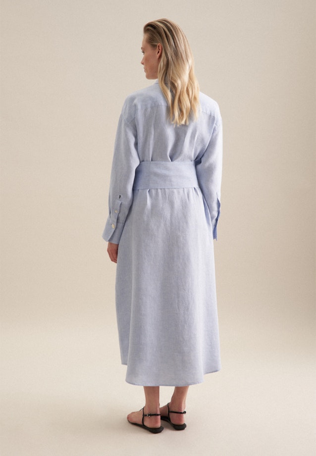 Leinen Maxi Kleid in Mittelblau | Seidensticker Onlineshop