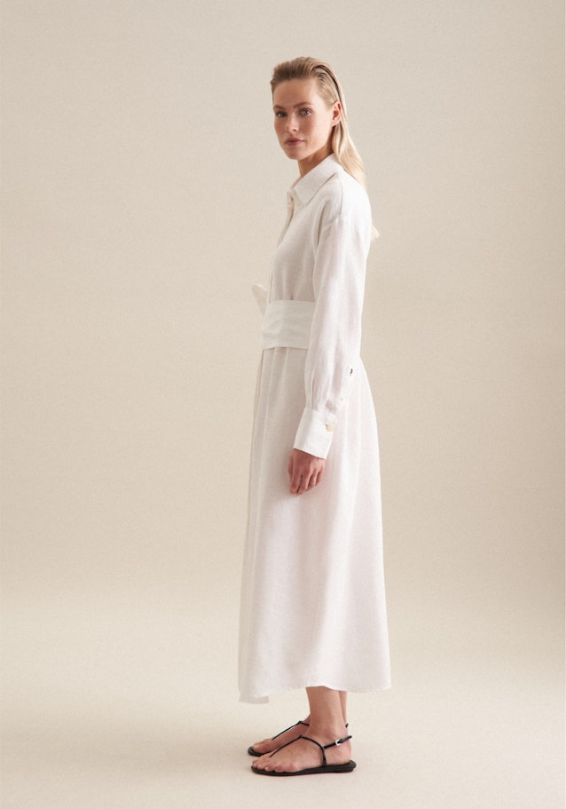 Leinen Maxi Kleid in Weiß |  Seidensticker Onlineshop