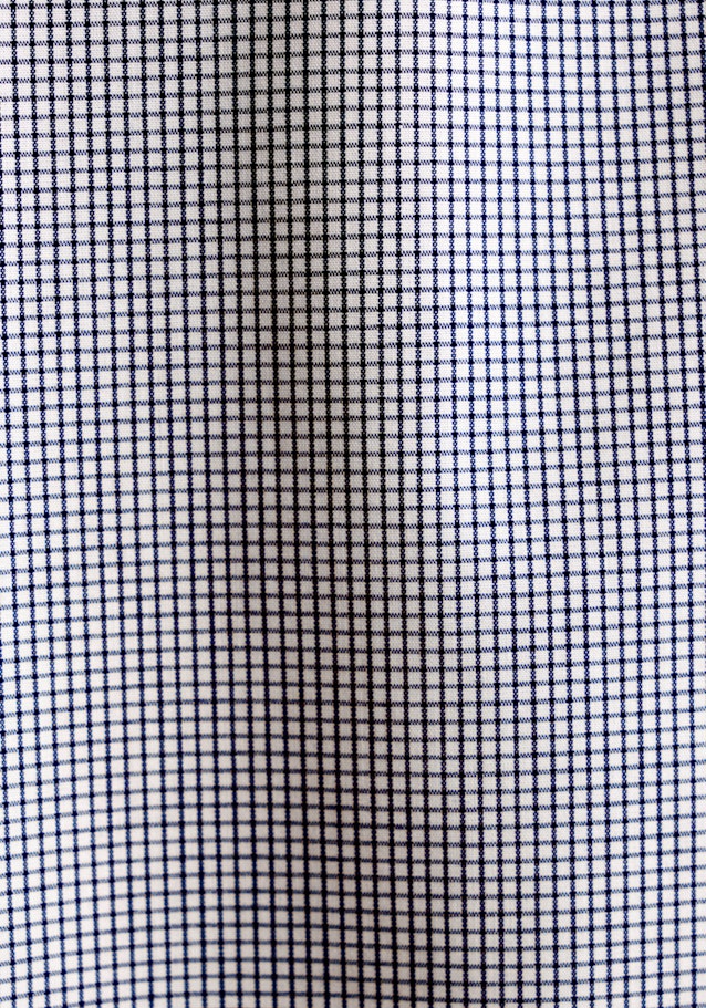 Non-iron Popeline Business overhemd in Regular with Kentkraag and extra long sleeve in Middelmatig Blauw |  Seidensticker Onlineshop