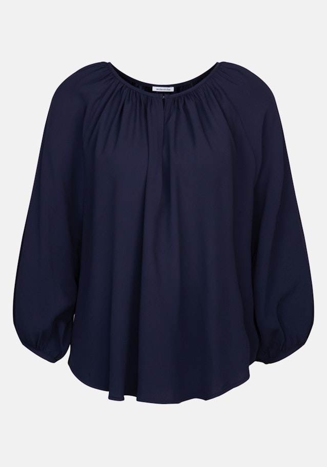 Regular Shirtbluse Uni in Dunkelblau | Seidensticker Onlineshop
