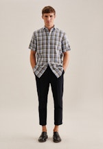 Regular Chemise d'affaires carreaux in Vert |  Seidensticker Onlineshop