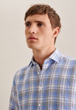 Regular Business Hemd Karo in Hellblau |  Seidensticker Onlineshop