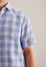 Regular Business Hemd Karo in Hellblau |  Seidensticker Onlineshop