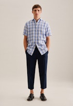 Regular Business Hemd Karo in Hellblau |  Seidensticker Onlineshop