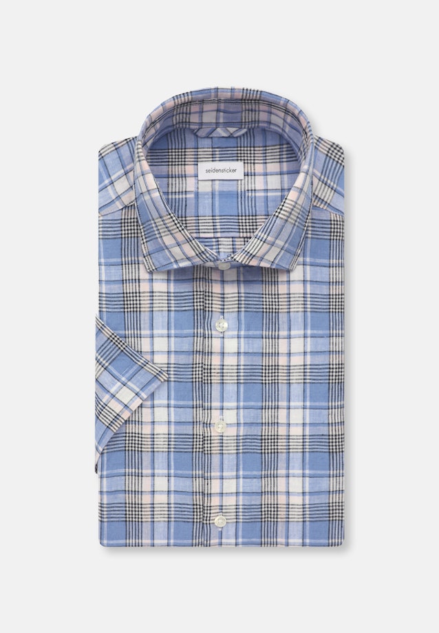 Regular Business Hemd Karo in Hellblau |  Seidensticker Onlineshop