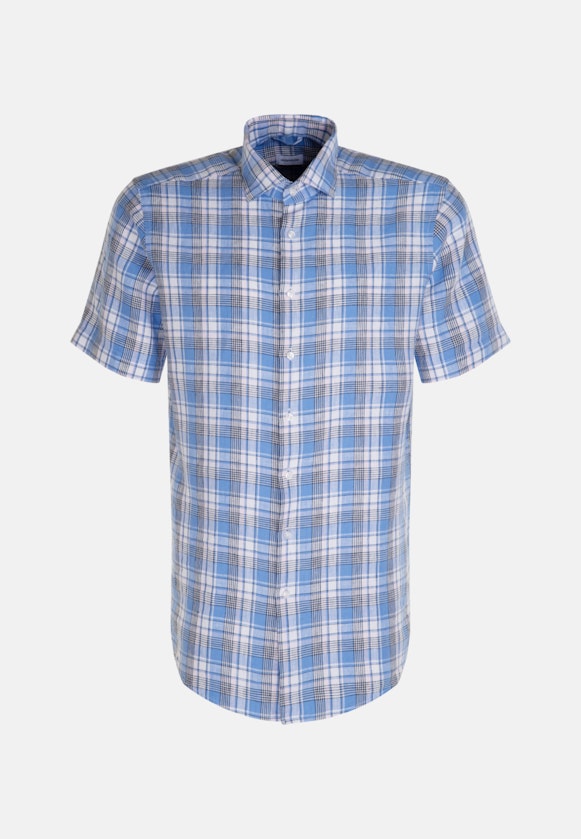 Regular Business Hemd Karo in Hellblau |  Seidensticker Onlineshop