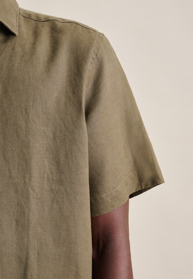 Regular Business shirt Uni in Green |  Seidensticker Onlineshop