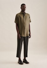 Regular Business shirt Uni in Green |  Seidensticker Onlineshop