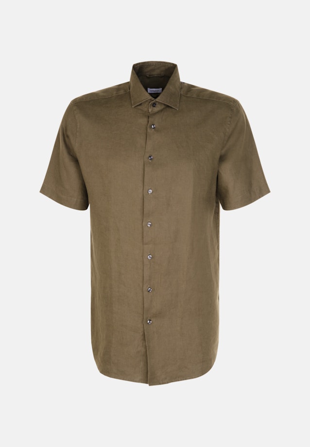 Regular Business shirt Uni in Green |  Seidensticker Onlineshop