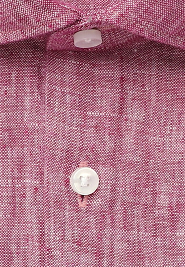 Linnen korte arm Business overhemd in Regular with Kentkraag in Roze/Pink |  Seidensticker Onlineshop