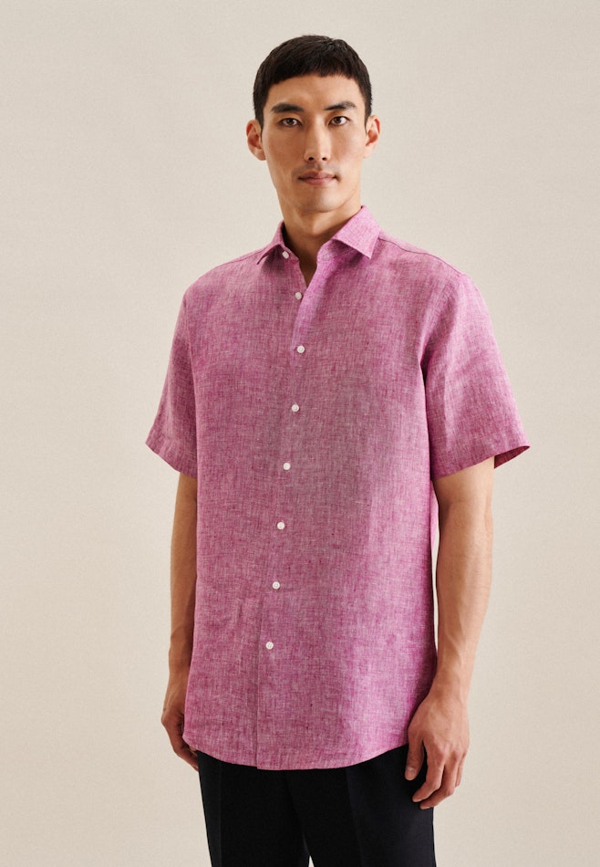 Regular Business Hemd Uni in Rosa/Pink | Seidensticker Onlineshop