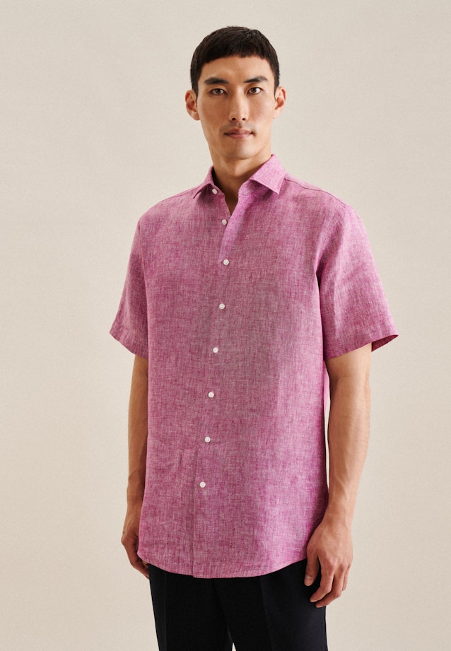 Regular Business Hemd Uni in Rosa/Pink |  Seidensticker Onlineshop