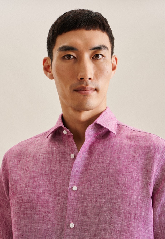 Regular Business Hemd Uni in Rosa/Pink |  Seidensticker Onlineshop