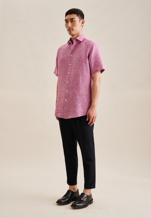 Regular Business Hemd Uni in Rosa/Pink |  Seidensticker Onlineshop