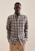 Slim Business Hemd Karo in Dunkelblau |  Seidensticker Onlineshop