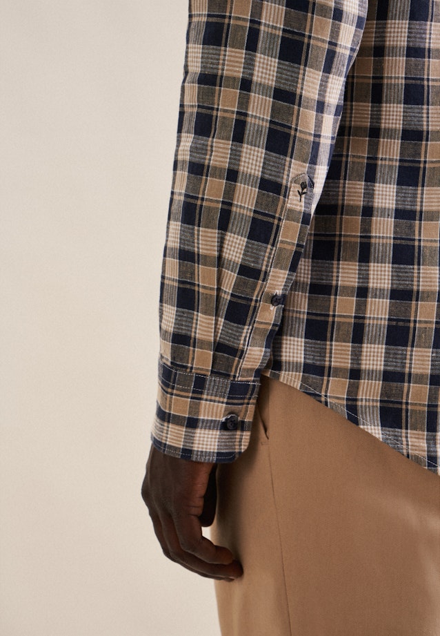 Slim Business Hemd Karo in Dunkelblau |  Seidensticker Onlineshop