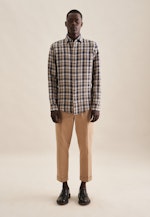 Slim Business Hemd Karo in Dunkelblau |  Seidensticker Onlineshop