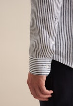 Slim Business Hemd Streifen in Dunkelblau |  Seidensticker Onlineshop