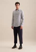 Slim Business Hemd Streifen in Dunkelblau |  Seidensticker Onlineshop