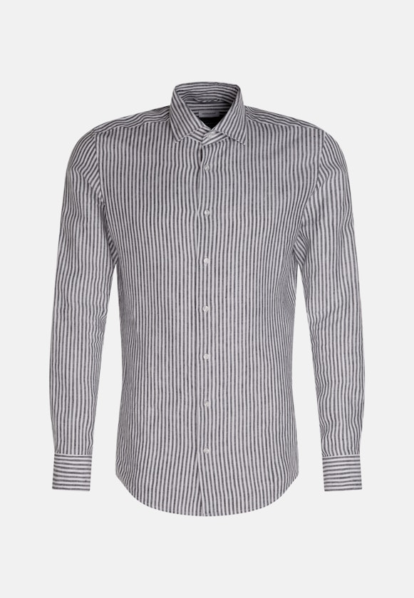 Slim Business Hemd Streifen in Dunkelblau |  Seidensticker Onlineshop