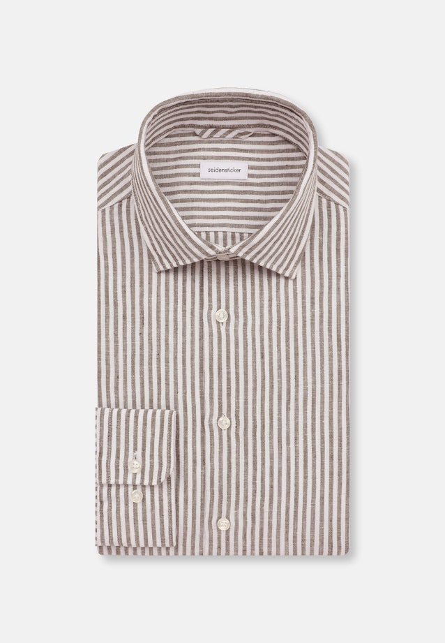 Slim Business Hemd Streifen in Grün |  Seidensticker Onlineshop