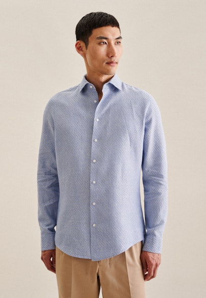 Slim Chemise d'affaires Petit motif in Vert |  Seidensticker Onlineshop